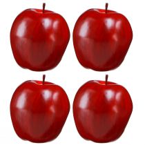 Produkt Deco jabłko czerwone Deco owoce Ø8cm W9,5cm Red Delicious 4 szt