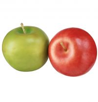 Produkt Deco jabłko czerwone zielone sztuczne owoce Ø5,5cm W5cm 12 szt