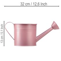 Produkt Dekoracyjna konewka, doniczka metalowa w kolorze różowym, Ø13,5cm, wys.12,5cm
