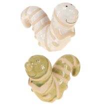 Produkt Zabawna dekoracja robak ceramiczna gąsienica wisząca dekoracja doniczka 9x6cm 2szt