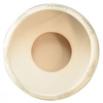 Produkt Dekoracyjna miska ceramiczna z podstawą kremowo-szaro-zieloną Ø17cm 10cm