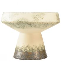 Produkt Miska dekoracyjna miska ceramiczna kremowo-zielona Ø20cm W16cm