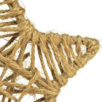 Produkt Gwiazda dekoracyjna do zawieszenia gwiazda jutowa naturalna Ø18cm 4 szt