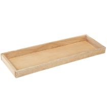 Produkt Taca dekoracyjna podłużna taca drewniana naturalna 42×14×3cm 3szt