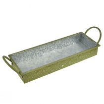 Produkt Taca dekoracyjna świąteczne zielone gwiazdki 49cm/43cm, zestaw 2 szt