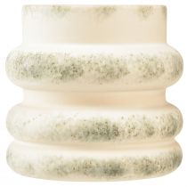 Produkt Donica dekoracyjna do aranżacji suchych kremowo szaro-zielona 16×16cm