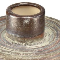 Produkt Wazon dekoracyjny ceramiczny wazon ceramiczny brązowy niebieski szary 12x10,5cm 2szt