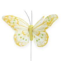 Motylki dekoracyjne na druciku 10cm 12szt.