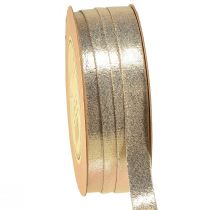 Produkt Wstążka dekoracyjna złota metaliczna wstążka dekoracyjna wstążka jubilerska W15mm L15m