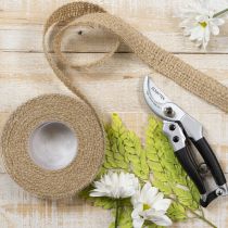 Produkt Wstążka jutowa dekoracyjna, naturalna, 25 mm; wstążka jutowa; rustykalna wstążka prezentowa, 10 m