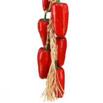 Produkt Wieszak dekoracyjny pieprz czerwony na sznurku naturalny letni L60cm