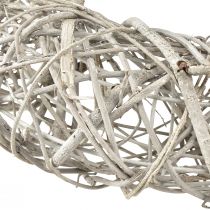 Produkt Dekoracyjny wieniec z drewna, rattan naturalny biały Ø40cm W9,5cm