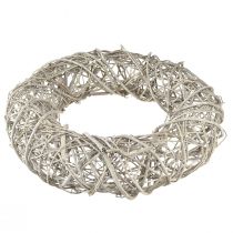Produkt Dekoracyjny wieniec z drewna, rattan naturalny biały Ø40cm W9,5cm