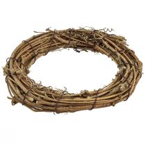 Produkt Pierścień dekoracyjny mini wianek z winorośli naturalny Ø15cm 6 sztuk dekoracja DIY