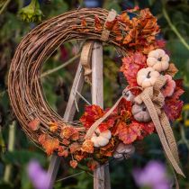 Produkt Pierścień dekoracyjny mini wianek z winorośli naturalny Ø15cm 6 sztuk dekoracja DIY