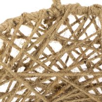 Produkt Dekoracyjne pierścienie jutowe, naturalna dekoracja wisząca, styl boho, Ø38 cm, 2 sztuki, pierścienie metalowe, dekoracja ścienna, dekoracja okna
