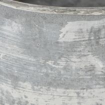 Produkt Miska metalowa dekoracyjna owalna, szara, dł. 22,5/19,5/16 cm, zestaw 3 szt.