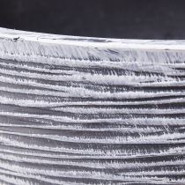 Produkt Miska dekoracyjna okrągła miska na rośliny szara czarna Ø35cm W18cm