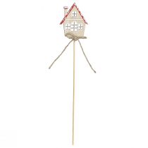 Produkt Korki dekoracyjne Ozdoba świąteczna domy drewniane 4,5x5cm 12 szt