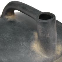 Produkt Dekoracyjny wazon dzbanek ceramiczny o antycznym wyglądzie antracytowo-beżowy 18cm
