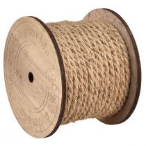 Produkt Gruby sznur jutowy na drewnianej szpuli ozdobny sznurek Ø6mm 18m