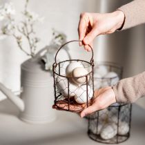 Produkt Zestaw koszyków drucianych idealny do dekoracji i ogrodu, 25 cm, 1 zestaw