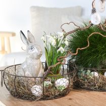 Produkt Miska druciana z uchwytem brązowa Ø35/30/25cm zestaw 3 szt.