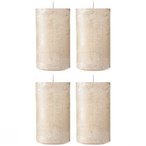 Produkt Świece jednokolorowe platynowe 70x120mm 4 szt