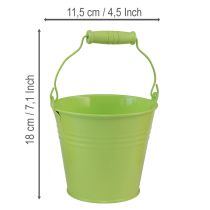 Produkt Wiaderko z uchwytem doniczka pierwiosnek metal pastel 11,5×8,5cm 8 szt.