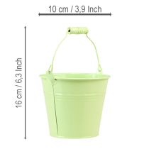 Produkt Wiadro z uchwytem, doniczka, metal pastelowy, Ø10cm, wys.8cm, 10 szt.
