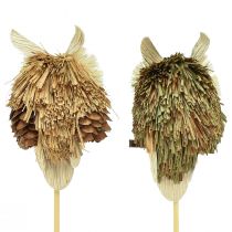 Produkt Ozdobne korki kwiatowe sowa jesienna dekoracja naturalna Ø4cm W8cm 4szt