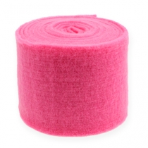 Wstążka filcowa różowa 15cm 5m
