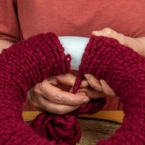 Produkt Sznurek filcowy polarowy Mirabell 25m ciemnoczerwony