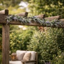 Produkt Girlanda liliowa, sztuczna dekoracja wiosenna na specjalne okazje i sezonowe wzory, 145 cm, 2 szt.