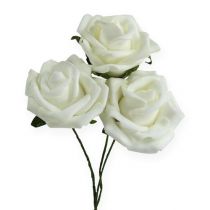 Produkt Róża piankowa Ø6cm biała 27 szt