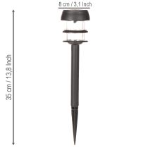 Produkt Lampy solarne ogrodowe z kolcem do wbijania w ziemię, lampy zewnętrzne na ścieżki ogrodowe, 35 cm, 6 szt.