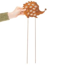 Produkt Palik ogrodowy jeż patyna rdza ozdobny palik ogrodowy 20cm
