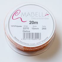 Produkt Wstążka prezentowa w groszki do eleganckiego pakowania prezentów, szerokość 1,5 cm, długość 20 m