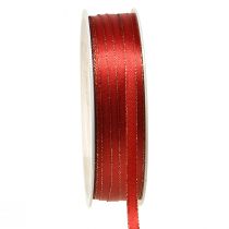 Produkt Wstążka prezentowa satynowa świąteczna czerwono-złota szer. 6 mm dł. 50 m