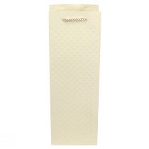 Produkt Torba prezentowa na butelki papierowa kremowa 12×9×36cm 1 szt