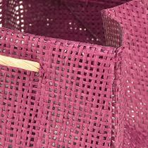 Produkt Torba prezentowa z uchwytami w kolorze bordowym różu 10,5cm 8 szt