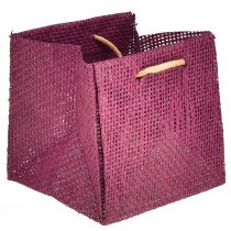Produkt Torba prezentowa z uchwytami w kolorze bordowym różu 10,5cm 8 szt