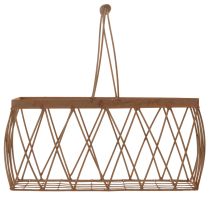 Produkt Koszyk druciany, metalowy, kolor rdzy, 28x13,5x14cm, 2 sztuki