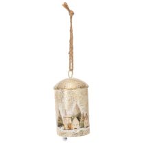 Produkt Dzwonek z motywem zimowej wioski do zawieszenia, 20cm