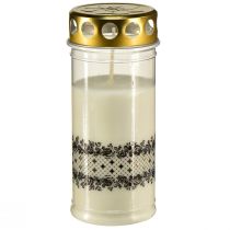 Produkt Obramowanie świecy nagrobnej białe złoto czarne Ø7cm W18cm 77h
