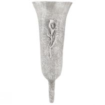Produkt Wazon nagrobkowy Szary Wazon ze szpikulcem Motyw kalii W32,5cm