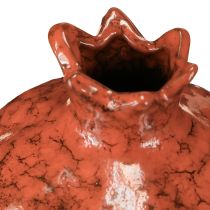 Produkt Wazon dekoracyjny granat ceramiczny czerwono-brązowy Ø10,5cm wys.12cm