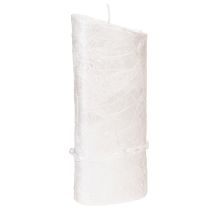 Produkt Świeca ślubna, srebrna świeca ślubna, biała świeca 210/85mm