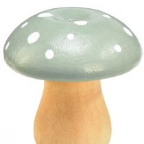 Produkt Grzyby drewniane grzyby dekoracyjne muchomor drzewny zielona mięta 5cm 8 szt