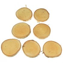 Produkt Krążki drewniane z korą Krążek brzozowy naturalny Ø9-10cm 7 szt